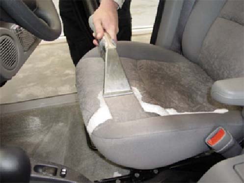 Cleaning car seat